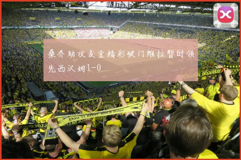 桑乔助攻麦金精彩破门维拉暂时领先西汉姆1-0